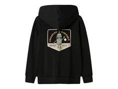 Name It sort sweatshirt cardigan med hætte og street print